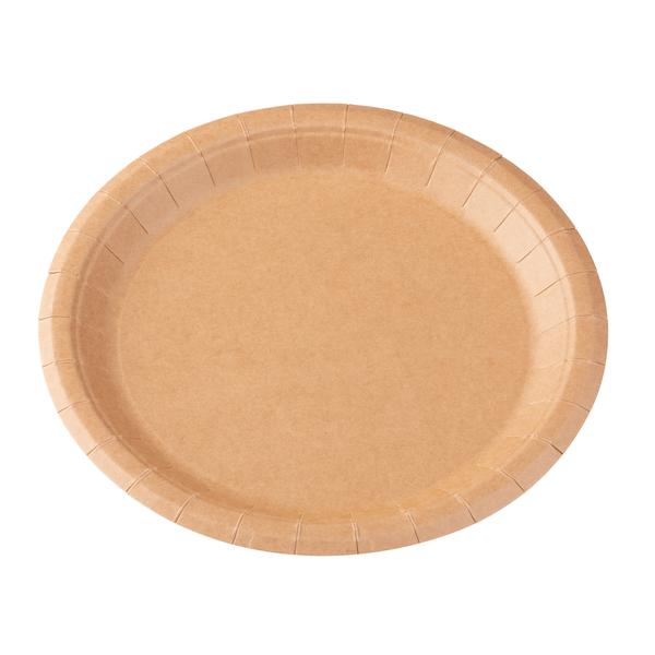 PRATO PAPEL KRAFT 23CM C/10UN SILVER PLASTIC