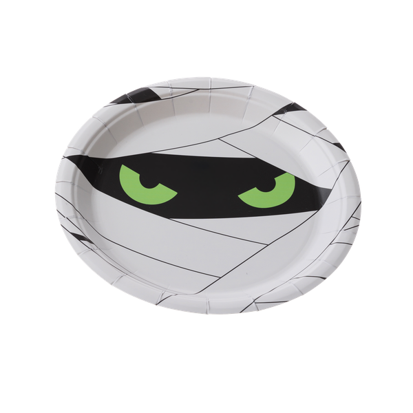 PRATO PAPEL HALLOWEEN MONSTROS C/10UN SILVER PLAST