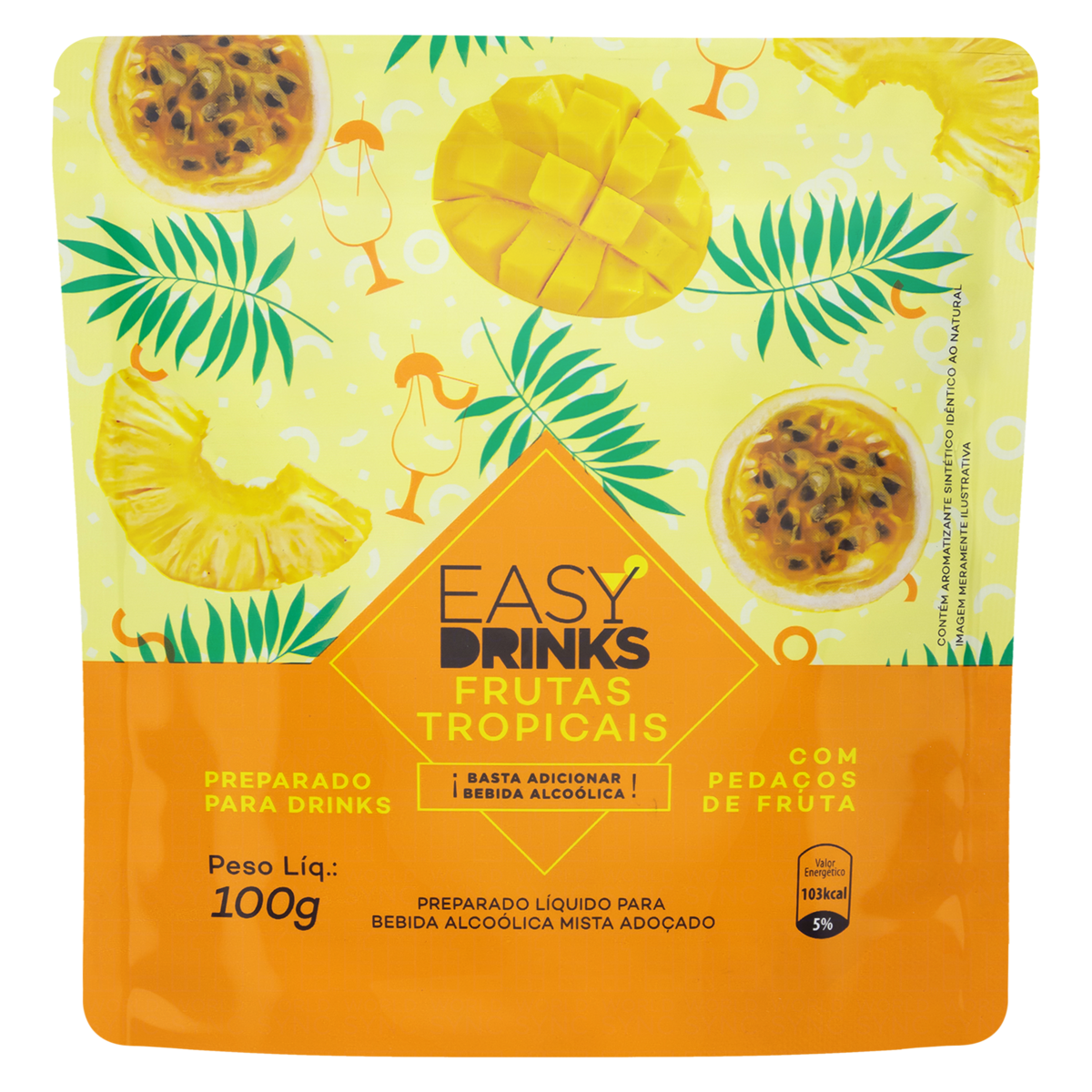 PREPARO EASY DRINKS 100GR FRUTAS TROPICA