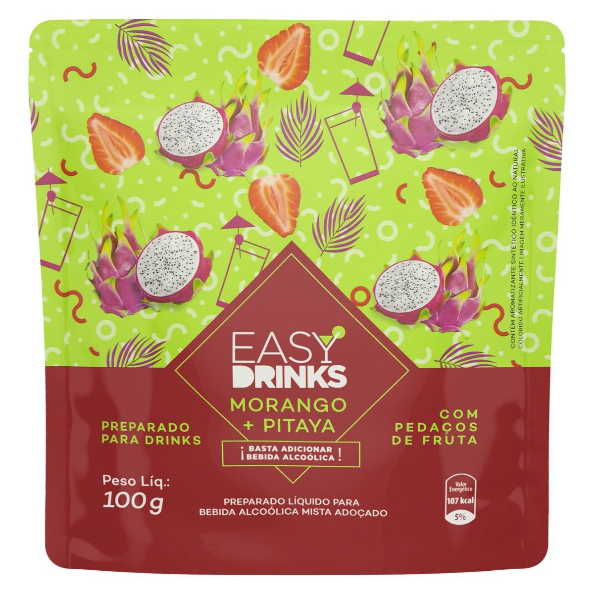 PREPARO EASY DRINKS 100G MOR E PITAYA