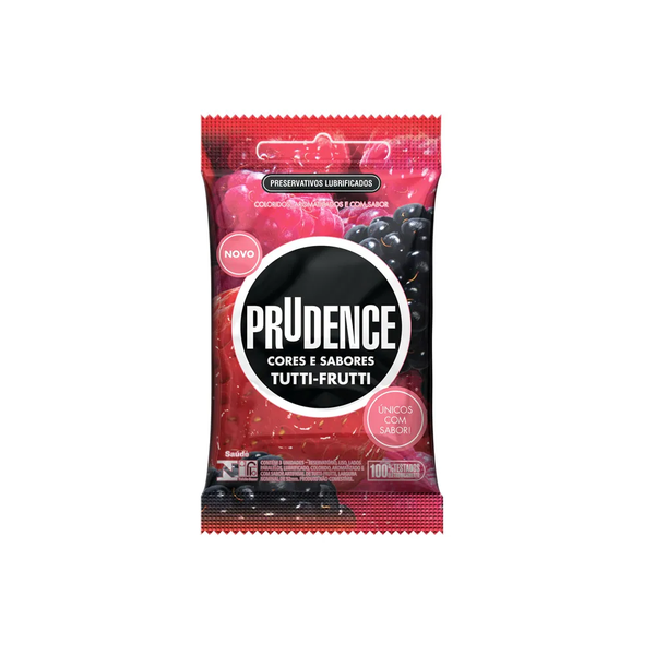PRESERV PRUDENCE CORES E SABORES TUTTI FRUTI 3 UN