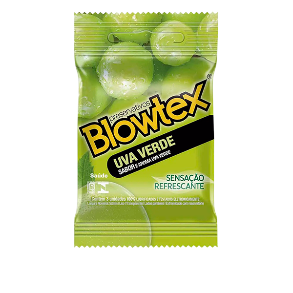 PRESERVATIVOS BLOWTEX C/3 UVA VERDE
