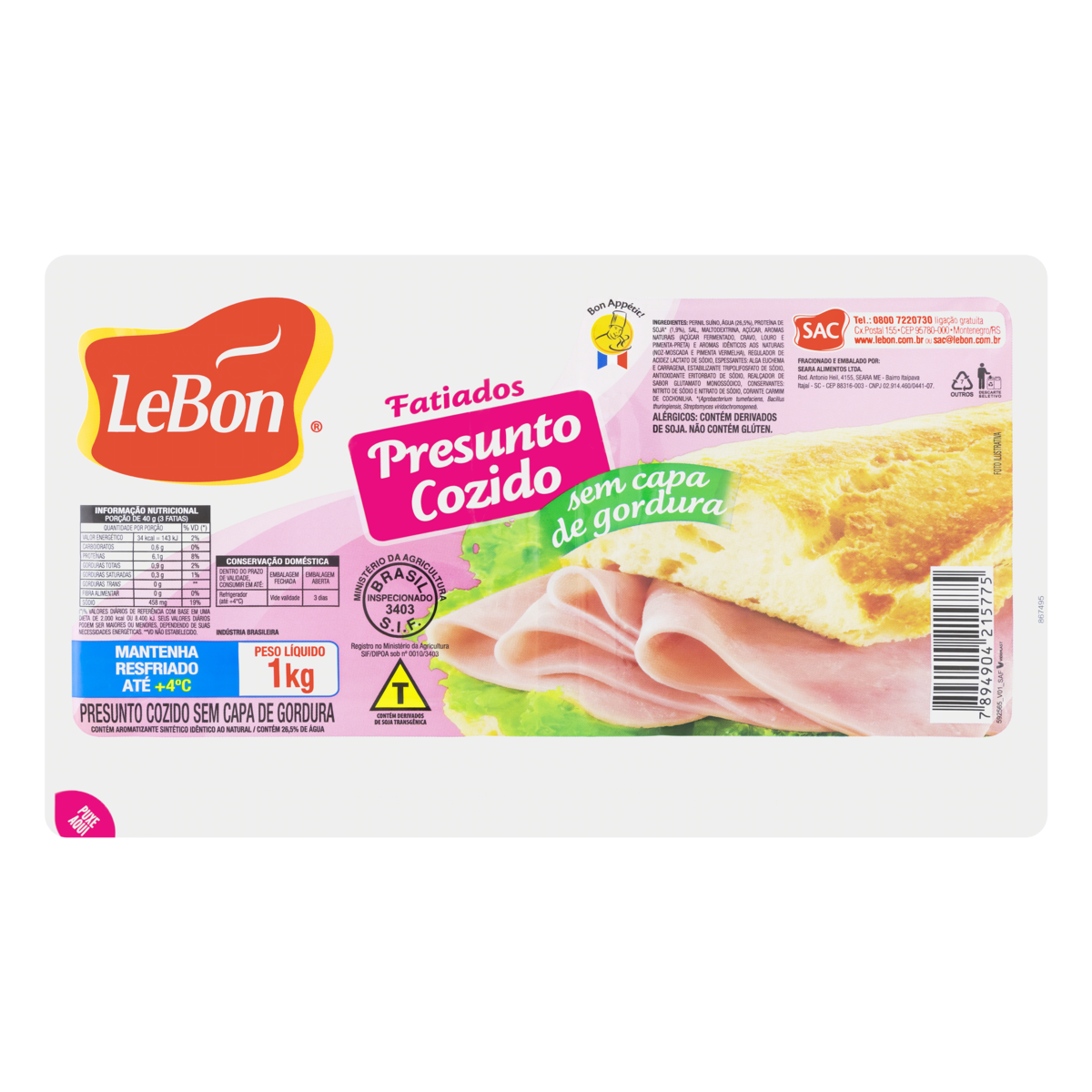 PRESUNTO LEBON FAT 1KG