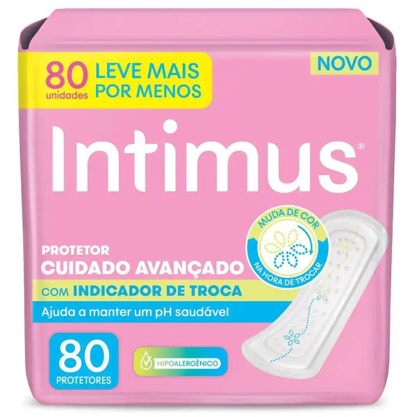 PROTETOR ÍNTIMO INTIMUS C/INDICADOR DE TROCA C/80 LV+PG-