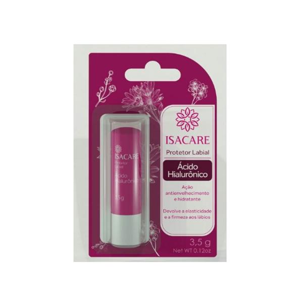 Protetor Labial Isacare 3,5g Acdi. Hialuronico