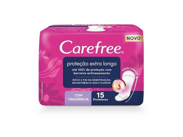 PROT DIARIO CAREFREE PROTECAO EXTRA LONGO 15UN
