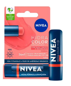 PROTETOR LABIAL NIVEA 4,8G COLOR CORAL F