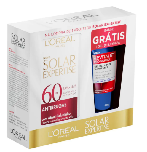 PROT SOL FACIAL LOREAL 040G F60 +GEL LIMP FAC 40G 