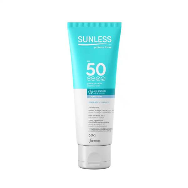 PROTETOR SOLAR FACIAL SUNLESS 60G F70 S/