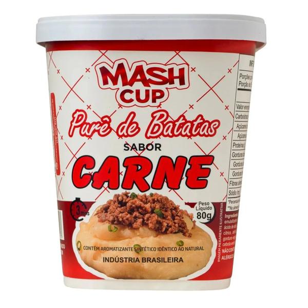 Pure Batata Instantaneo Mash Cup 80G Carne