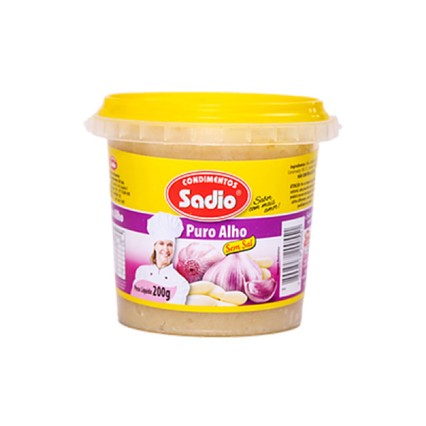 SADIO PURO ALHO 200G S/SAL