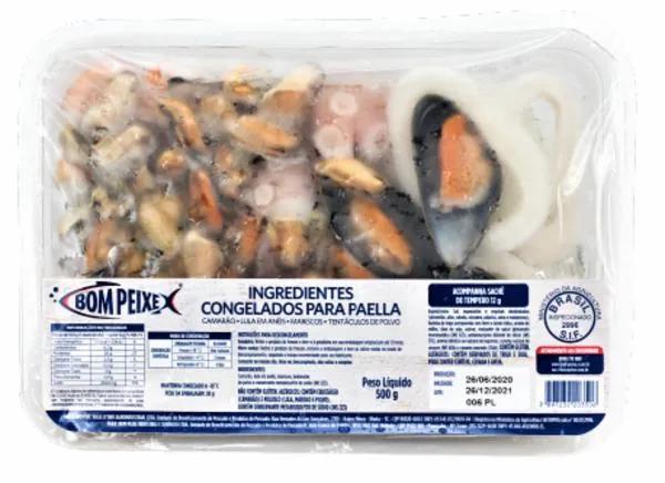 PESCADOS CONG PARA PAELLA BOM PEIXE 500G