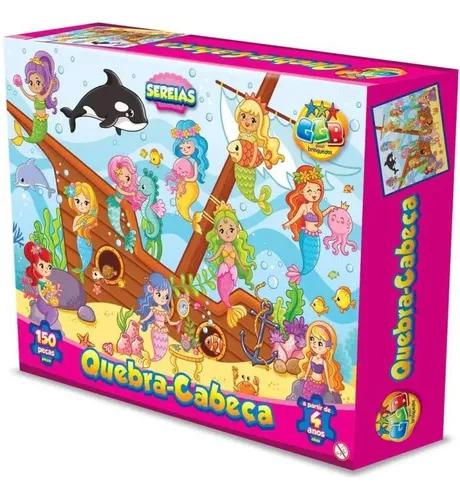 Brinq Quebra Cabeça 150pcs Sereias