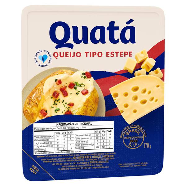 QUEIJO ESTEPE QUATA FRACIONADO 170G
