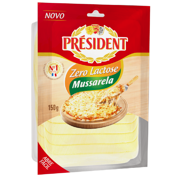 QUEIJO PRESIDENT MUSSARELA ZERO FAT 130G