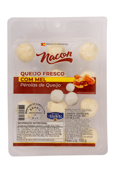 Queijo Fresco Nacon com Recheio 100g Mel