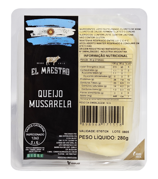 QUEIJO EL MAESTRO MUSS FAT 280G