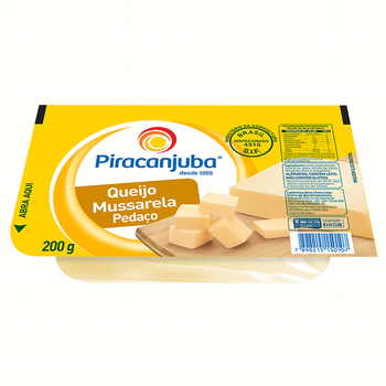 QUEIJO PIRACANJUBA MUSSARELA PEDACO 200G