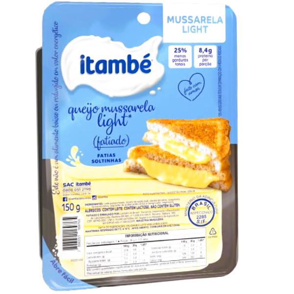 QUEIJO MUCARELA ITAMBE 150G LIGHT