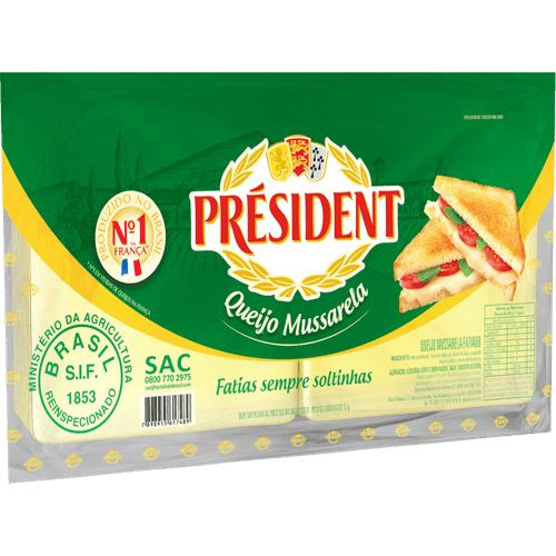 QJ MUSSARELA PRESIDENT 500G FAT