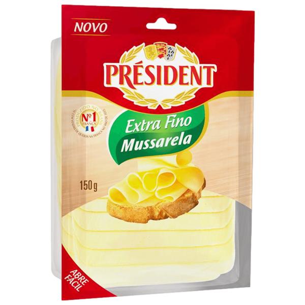 Queijo President 150g Mussarela Extra Fino