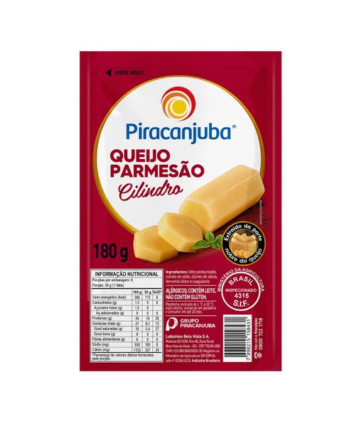 Queijo Parmesao Cilindro Piracanjuba 180G
