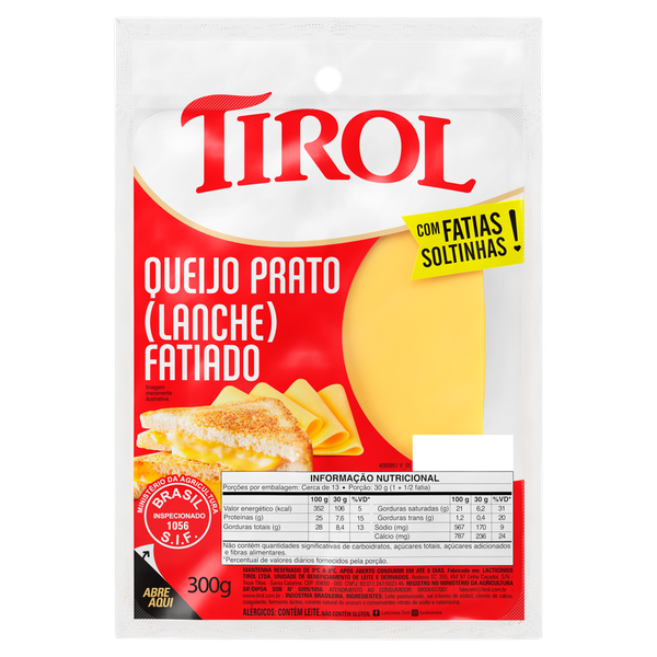 Queijo Prato Tirol 300g