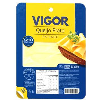 QUEIJO PRATO VIGOR FATIADO 150G