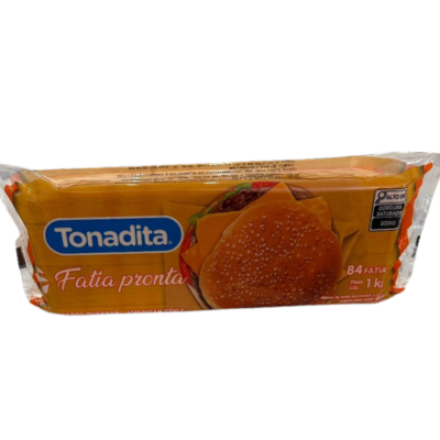 QUEIJO PROCESSADO TONADITA FATIAS SABOR CHEDDAR PCT 1KG