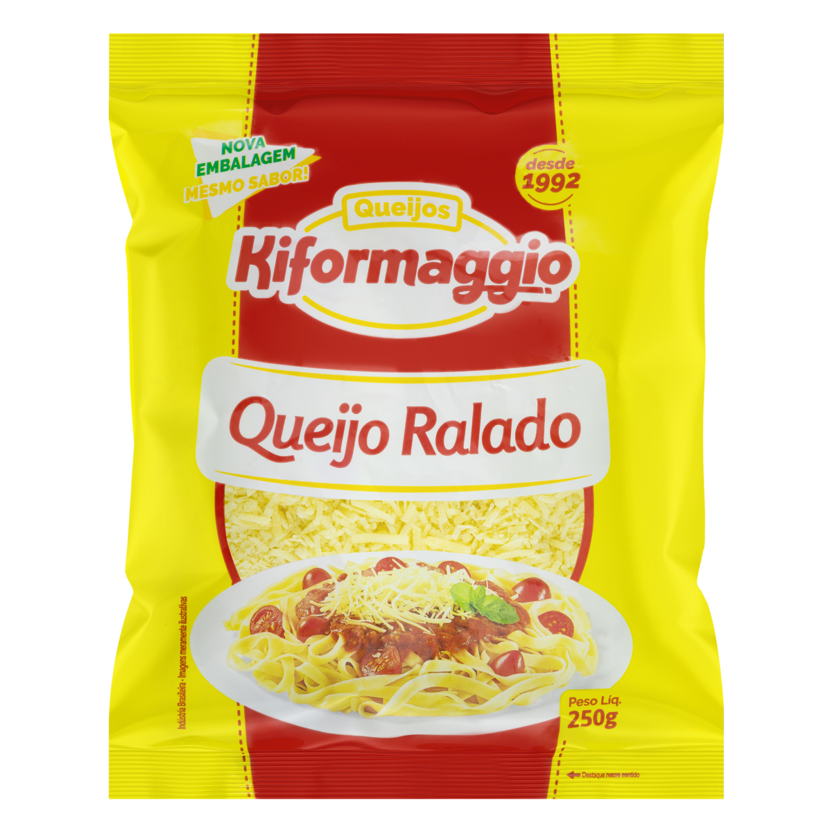 Queijo Ralado Kiformaggio Pacote 250g