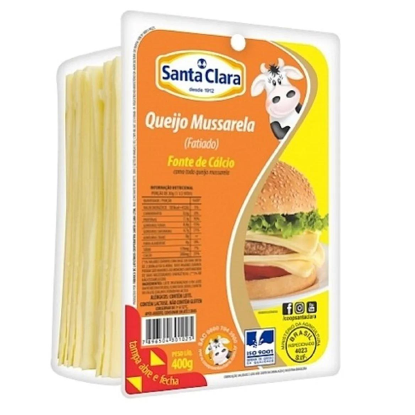 QUEIJO STA CLARA MUSSARELA FAT 400G
