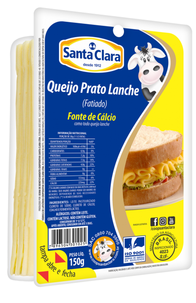 QUEIJO STA CLARA LANCHE 150G
