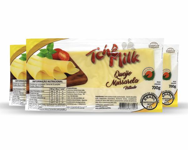 QUEIJO MUSSARELA TCHE MILK FATIADO 700GR