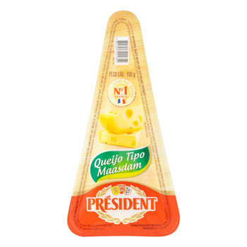 QUEIJO PRESIDENT MASDAM FRACAO FATIA 160