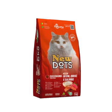 Racao Gato New Dots 1kg Castrados