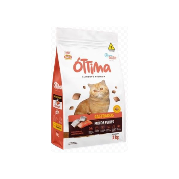 RACAO OTTIMA GATO SCH AD 1KG MIX PEIXES