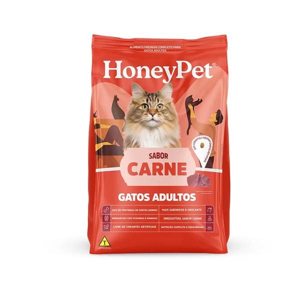 RACAO HONEY PET GATOS ADULTO CARNE 10,1KG