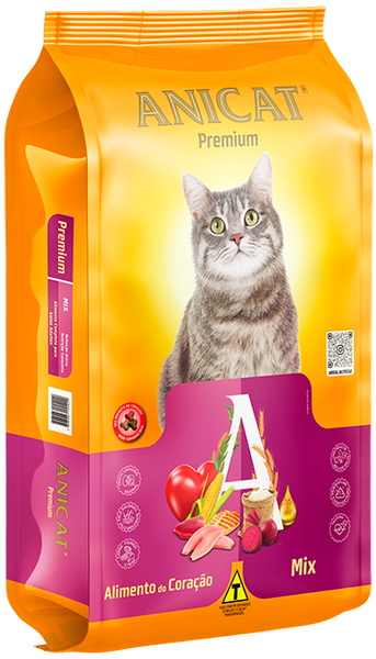 RACAO PREMIUM ANICAT CARNE/PEIXE/FGO 1KG
