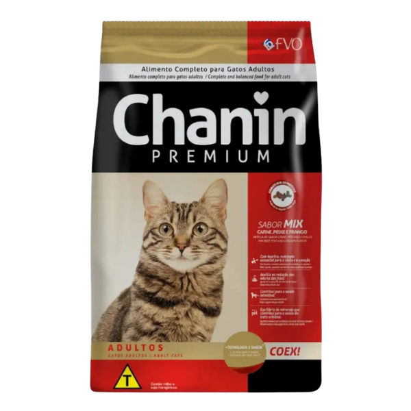 RACAO CHANIN MIX SEM CORANTE 25KG