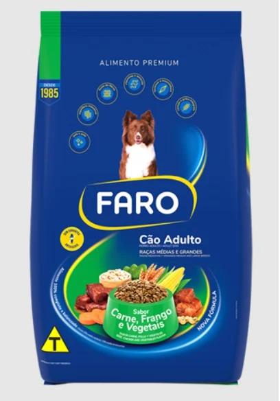 RACAO FARO CAO AD MG 2,7KG CARNE/FRG/VEG