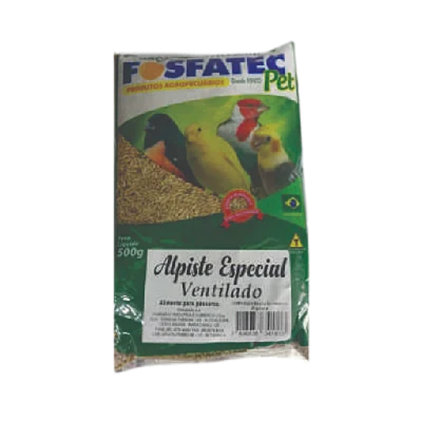 RACAO P/AVES FOSFATEC ALPISTE 500G