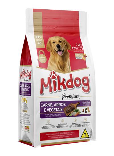 RACAO MIKDOG CAR ARR VEG 20KG