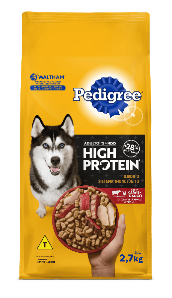 Racao Pedigree Dry High Protein Ad.2 7 Kg
