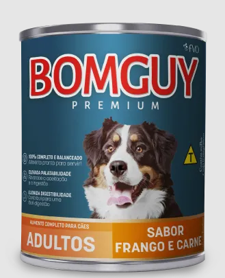 Racao Bomguy Adulto Frango Carne Lt 280gr