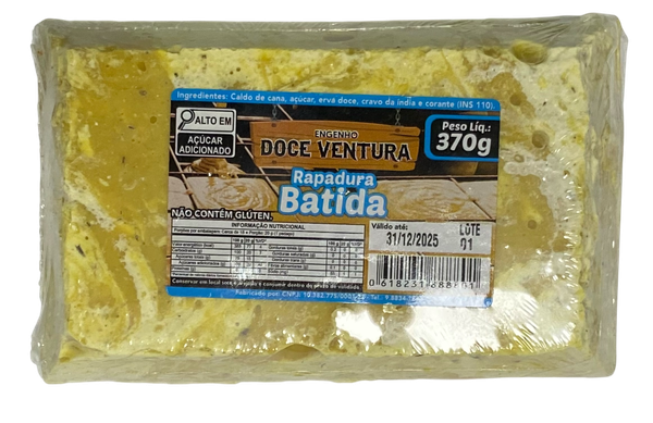 RAPADURA 370G BATIDA DOCE VENTURA