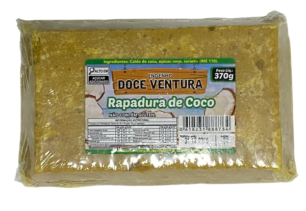 RAPADURA 370G COCO DOCE VENTURA