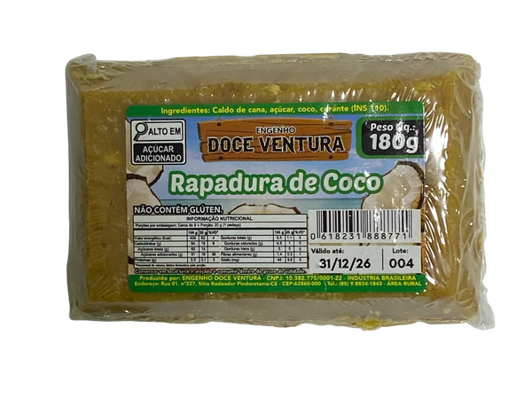RAPADURA 180G COCO DOCE VENTURA