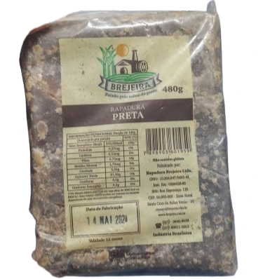 RAPADURA BREJEIRA 480G PRETA
