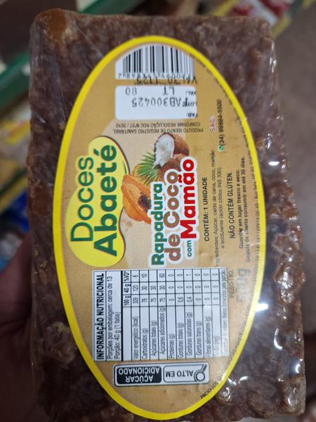 REPADURA DE COCO C/ MAMAO DOCES ABA