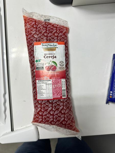 RECHEIO BOM PRINCIPIO CEREJA FORNEAVEL BISNAGA 1,01KG